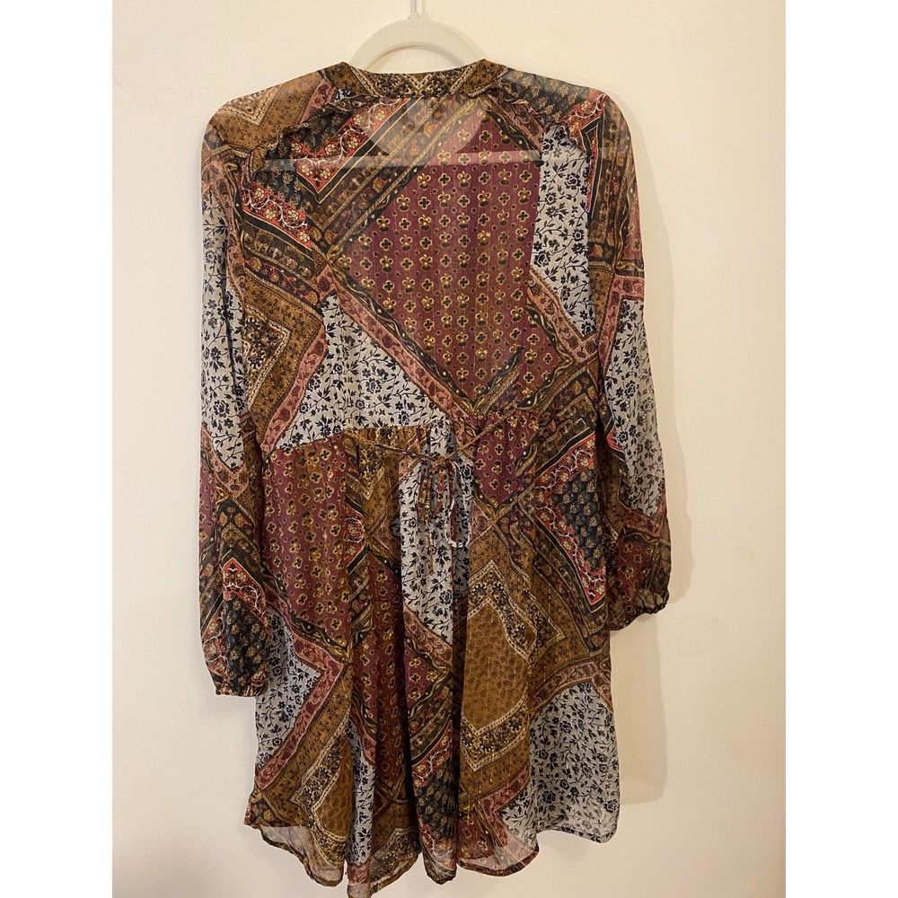 Daisina Whimsy Goth Patchwork Dress Sheer Cotton … - image 3